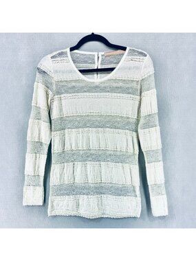 Culture Top Womens M Stretch Sheer Cottagecore Lace Blouse Costal Boho